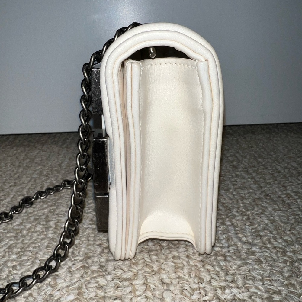 Chanel Authentic Lambskin Brick Lego White Flap Shoulder Crossbody Bag - Picture 5 of 14